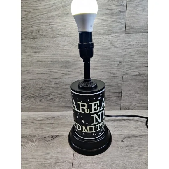 Area 51 No Admittance Table Lamp-No Lamp Shade-Very Unique and Cool! - Picture 4 of 8